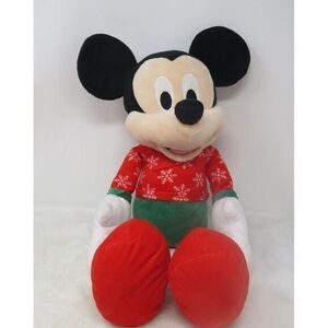 14" Disney Mickey Mouse Christmas Stuffed‎ Plush Doll